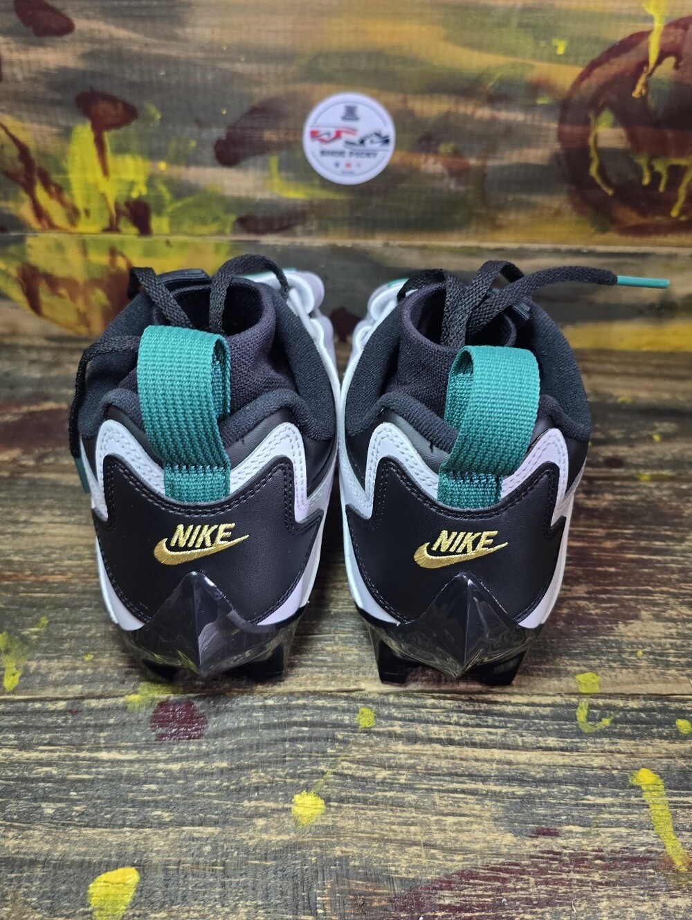 Mens Size 10 Nike Diamond Turf 93 TD Green White Black Football HF5298 102 NEW‎ - Picture 6 of 8